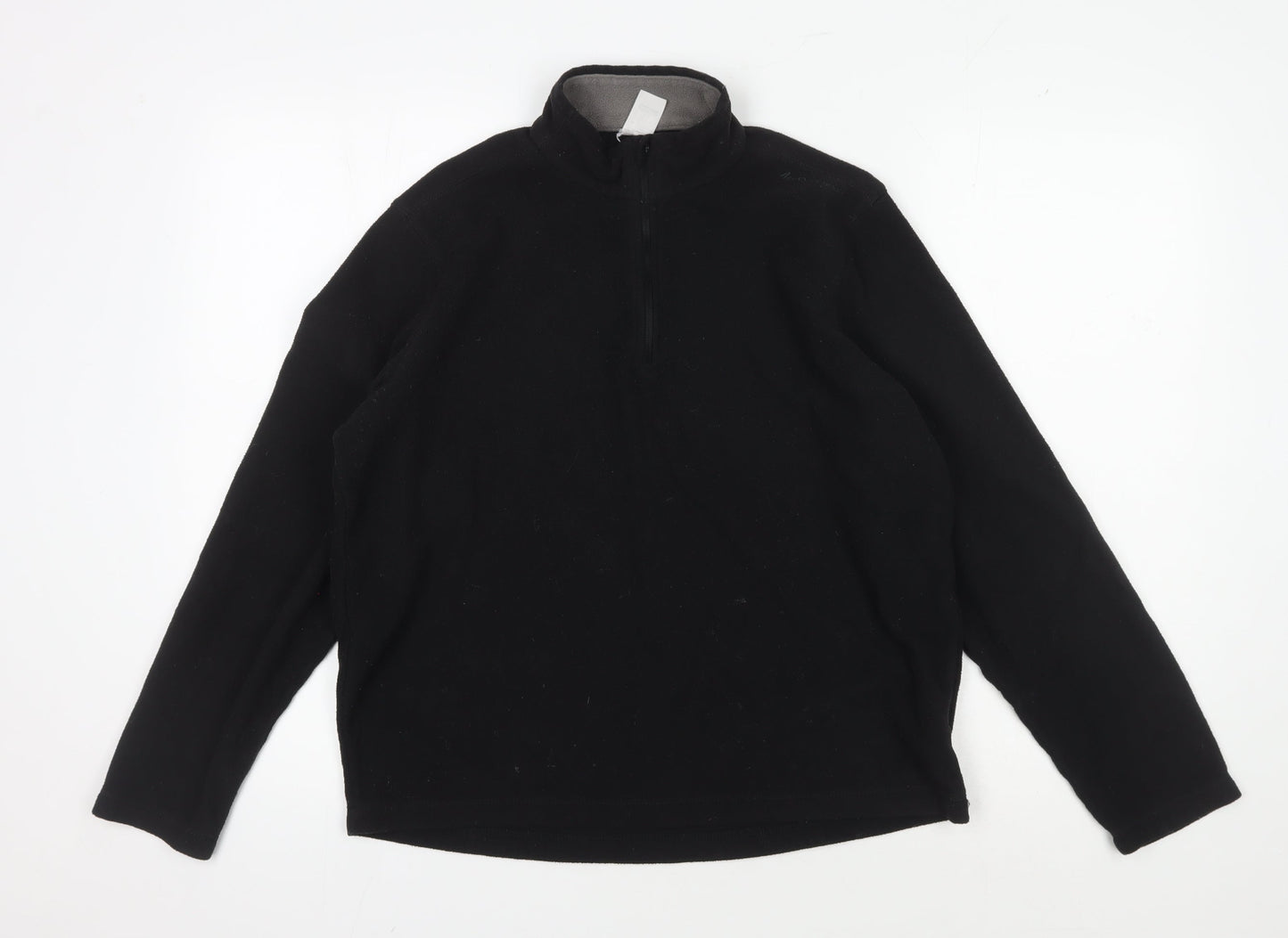 Decathlon Men's Black Pullover Fleece Sweatshirt M