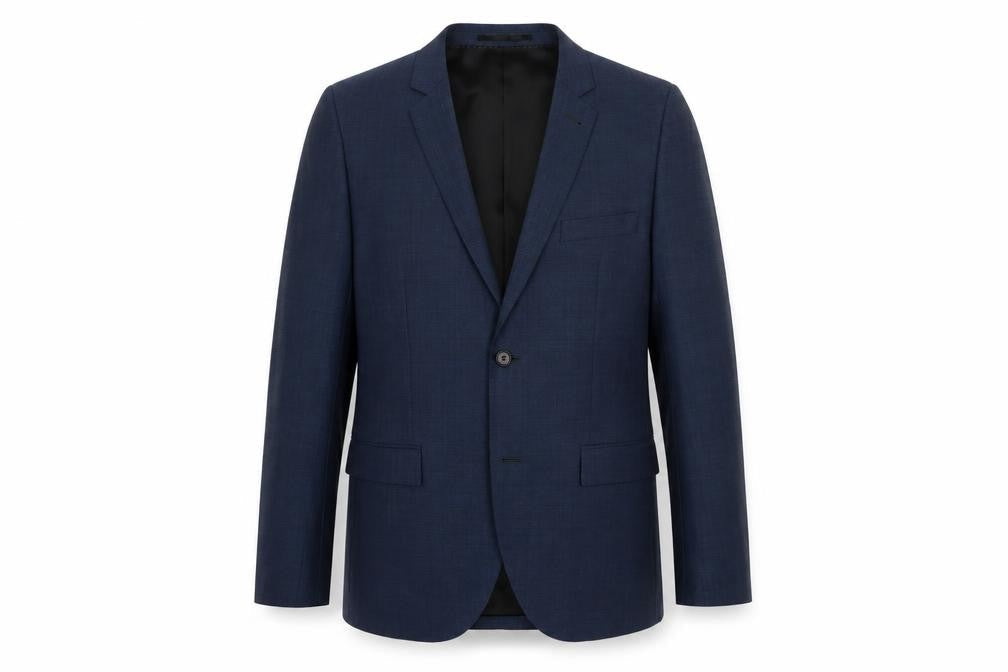 Topman Men's Blue Single-Breasted Blazer Size 40
