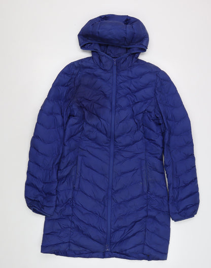 Marks & Spencer Women's Blue Puffer Jacket, Size 6, Autumn Essential