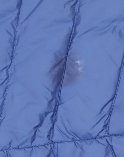 Marks & Spencer Women's Blue Puffer Jacket, Size 6, Autumn Essential