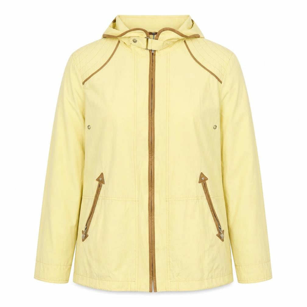 ConceptUK Women's Yellow Mid-Length Zip Jacket Size 14
