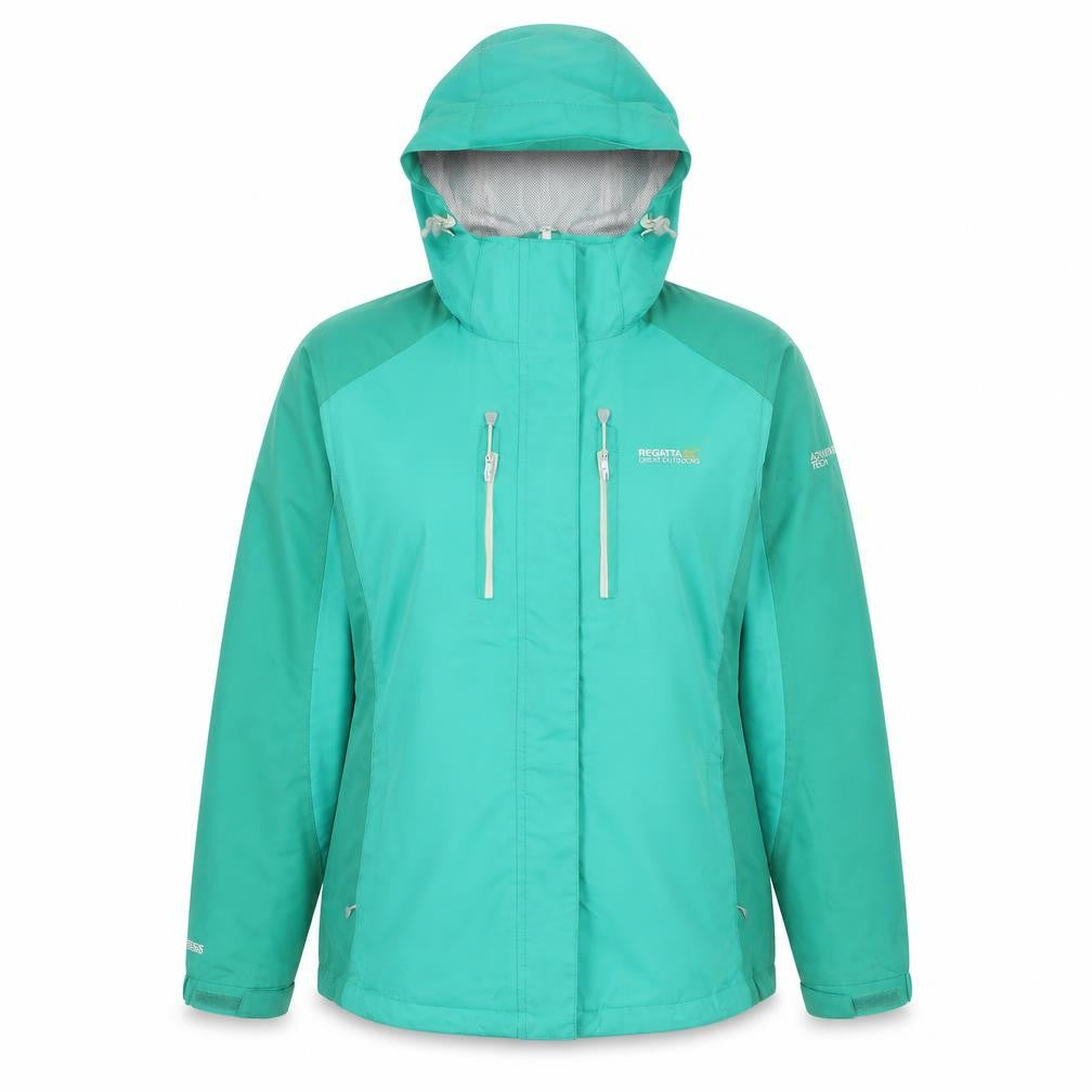Regatta Women's Green Waterproof Jacket Size 12
