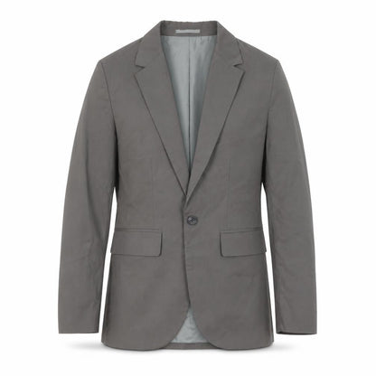 Front view of ASOS Design Men's Grey 34 Blazer, Regular Fit