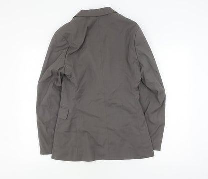Back view of ASOS Design Men's Grey 34 Blazer, Regular Fit