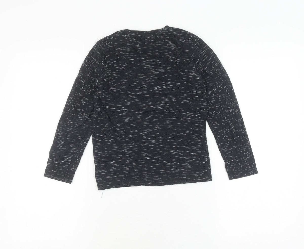 Back view of Star Wars boys’ black long sleeve stormtrooper t-shirt (age 7)