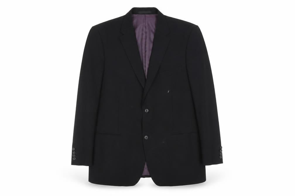 Greenwoods Men's Black Regular Fit Blazer, Size 44R