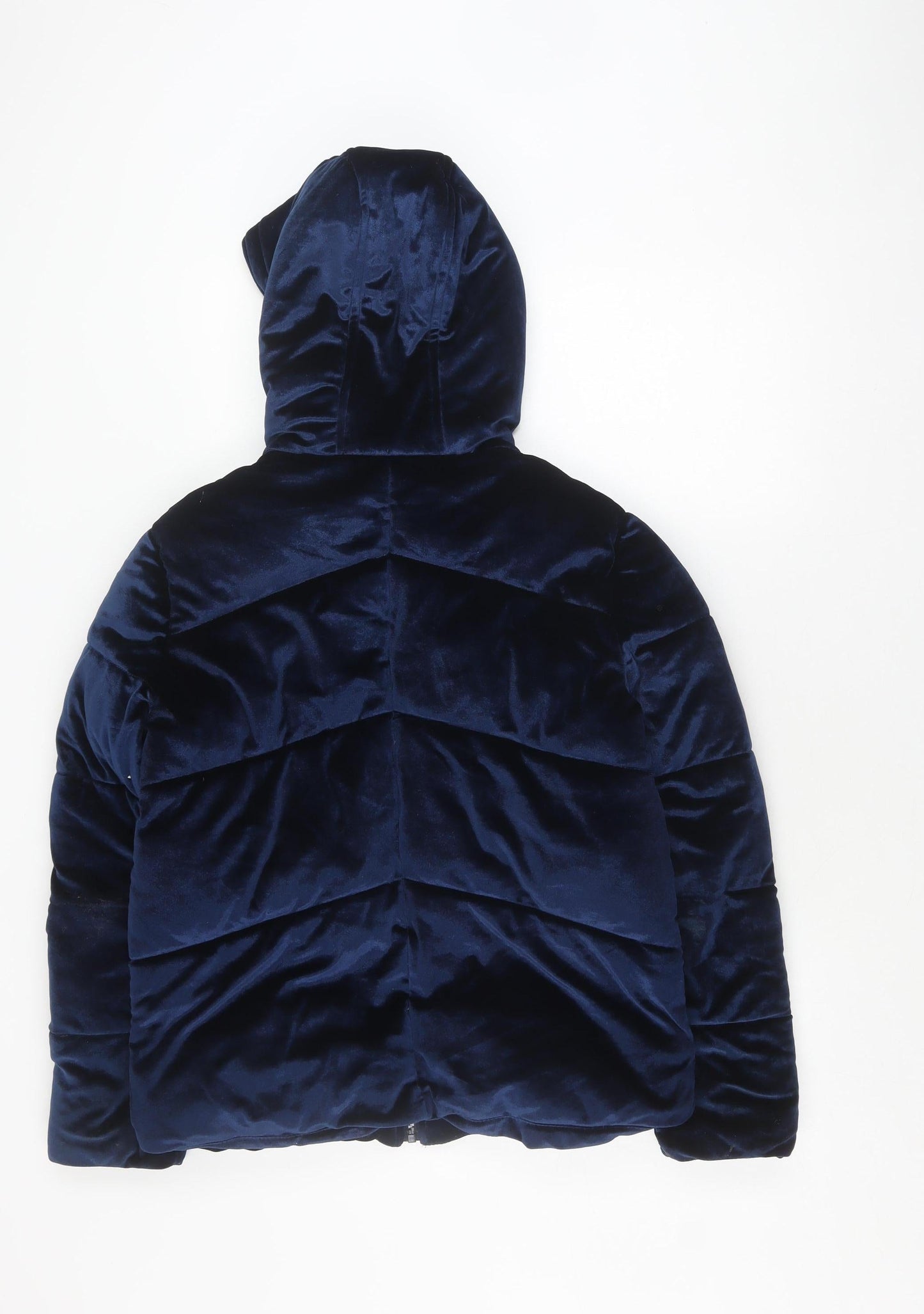 Quiz Women's Blue Puffer Jacket - Size 12