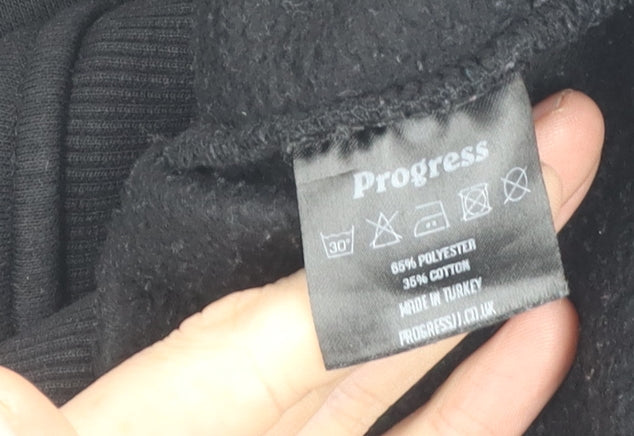 Progress Men's Black Medium Pullover Sweatshirt
