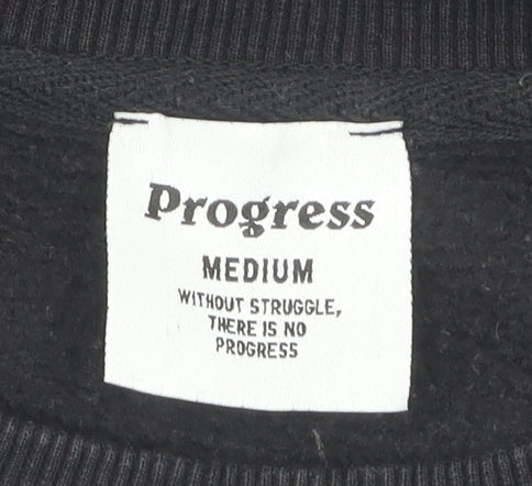 Progress Men's Black Medium Pullover Sweatshirt