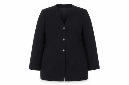 Viyella Petite Women’s Black Wool Suit Jacket, Size 12