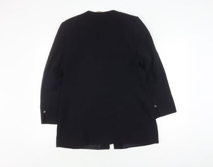 Viyella Petite Women’s Black Wool Suit Jacket, Size 12