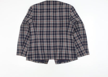 Eastex Women's Multicoloured Check Tweed Jacket, Size 18