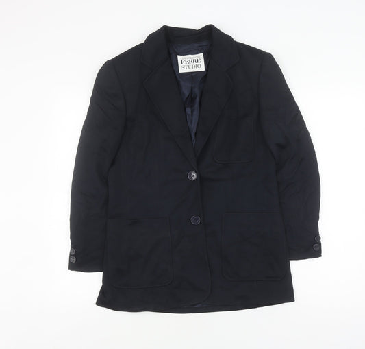 Gianfranco Ferre Women's Black Blazer Size 14 Classic Fit