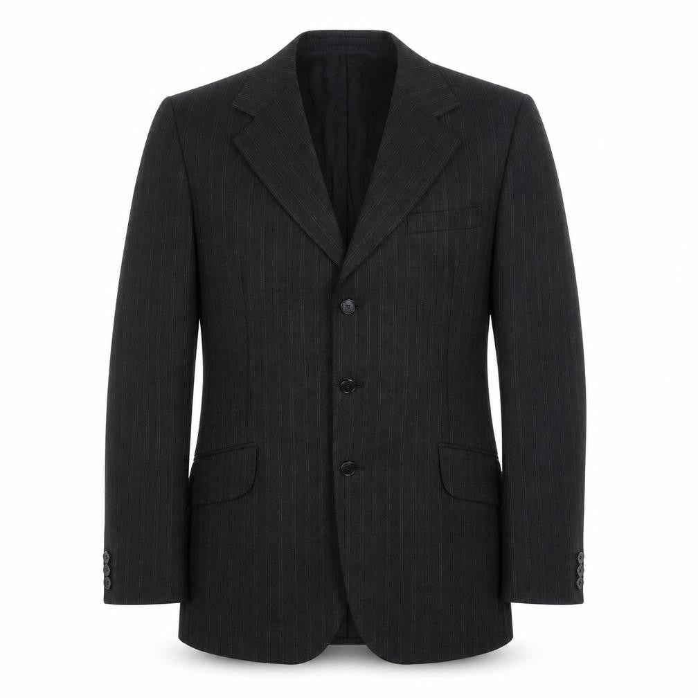 DAKS Vintage Men's Black Wool Blazer Jacket 40L