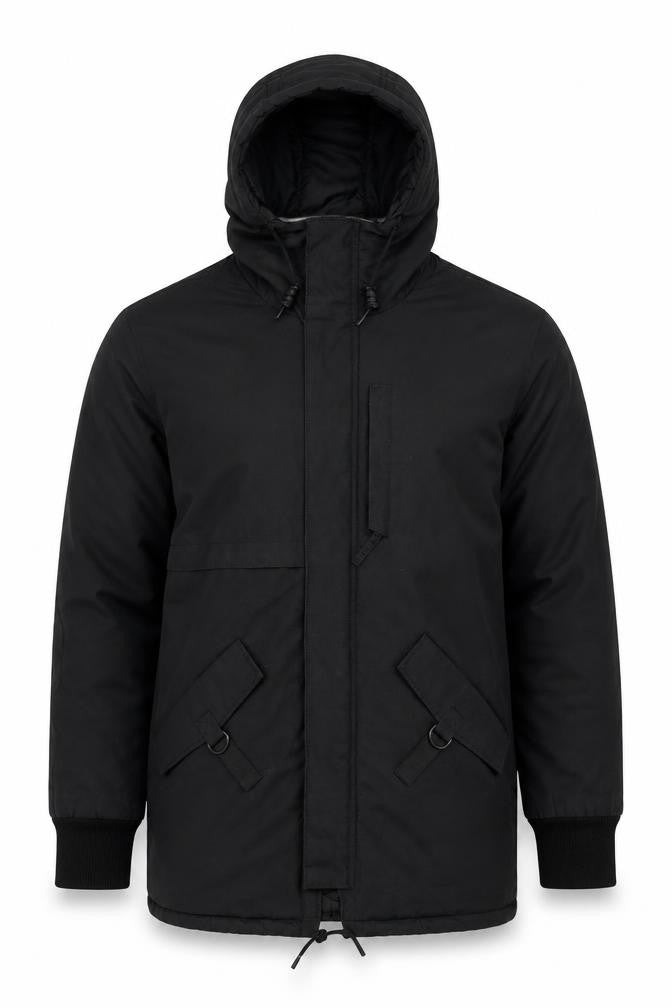 Pull & Bear Men's Black Anorak Jacket L