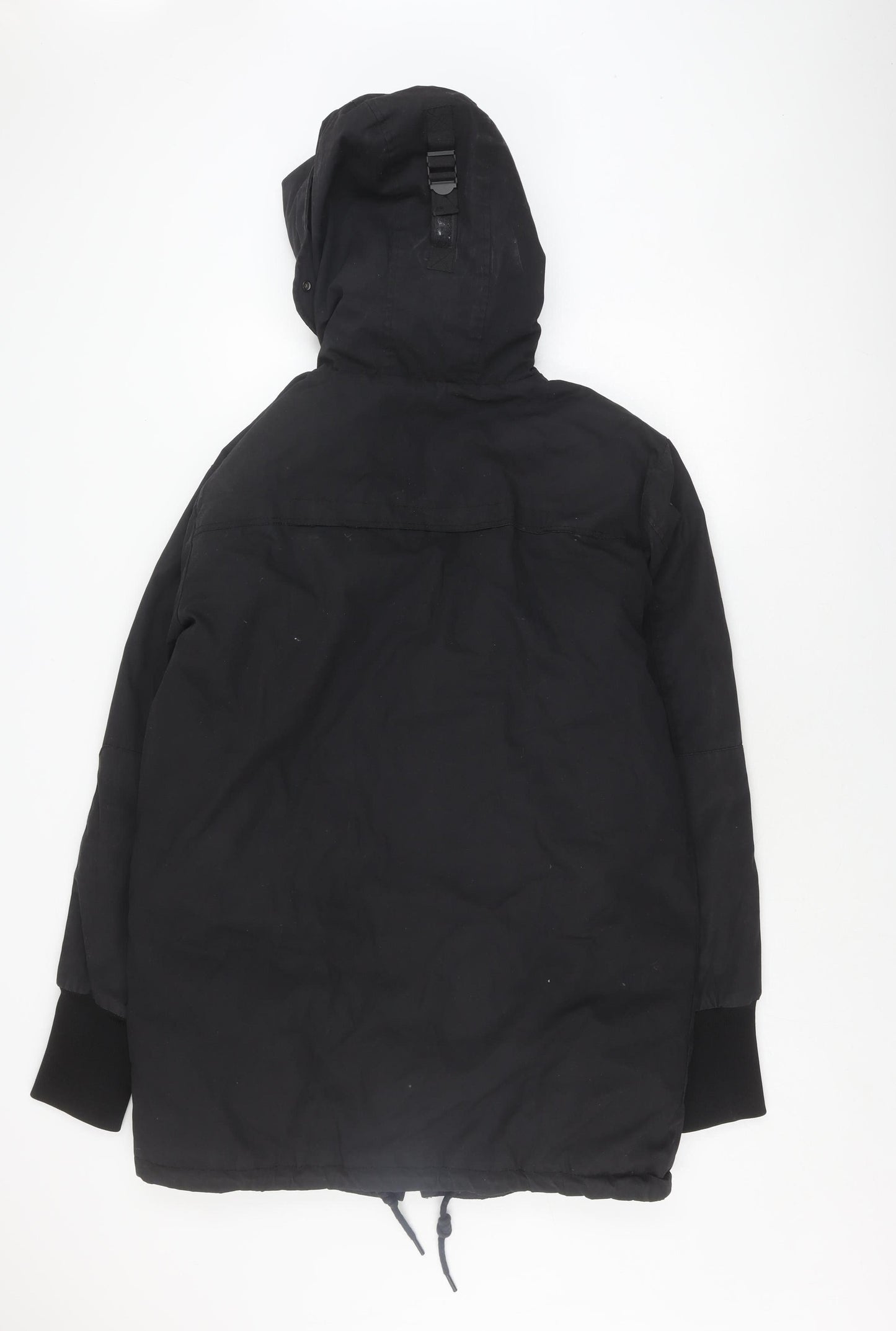 Pull & Bear Men's Black Anorak Jacket L