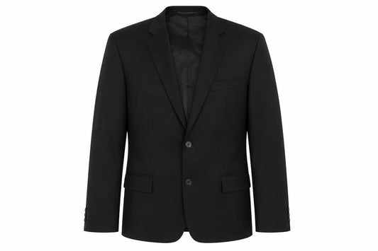 Hugo James Men's Black Blazer, Size 48 Regular Fit