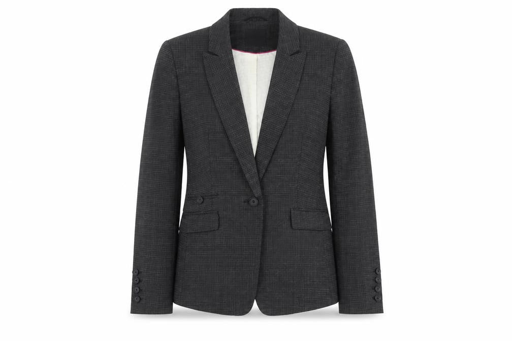 Next Women Grey Suit Jacket Size 12 Blazer Business