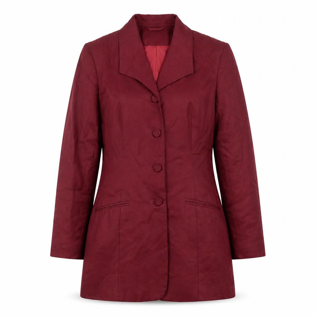 Monsoon Women's Red Blazer Size 10 Viscose Cupro Jacket