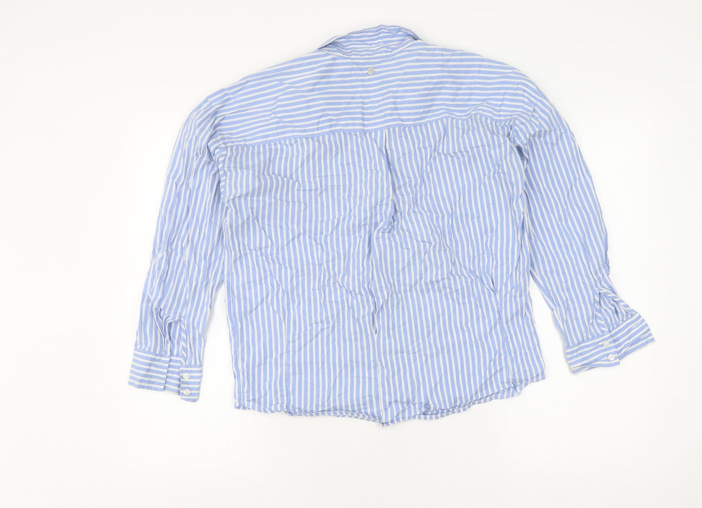 s.Oliver Women's Blue Striped Button-Up Shirt, UK 10