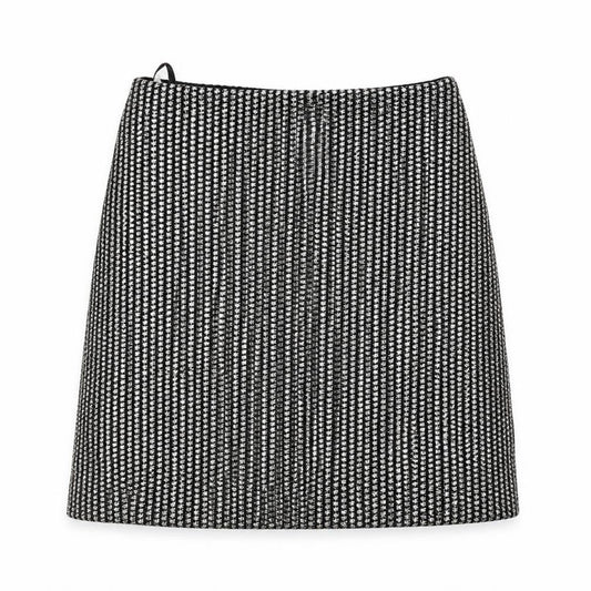 Mango Women's Black XS Knit Pencil Skirt