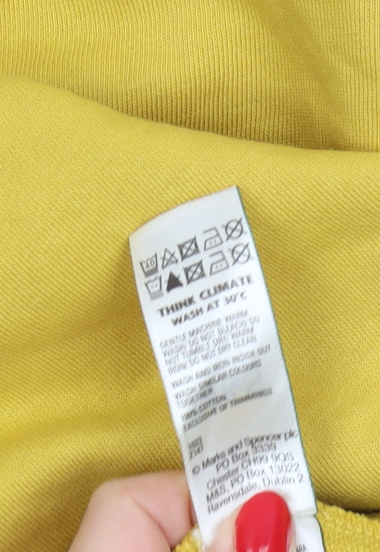Marks and Spencer Women's Yellow T-Shirt, Small