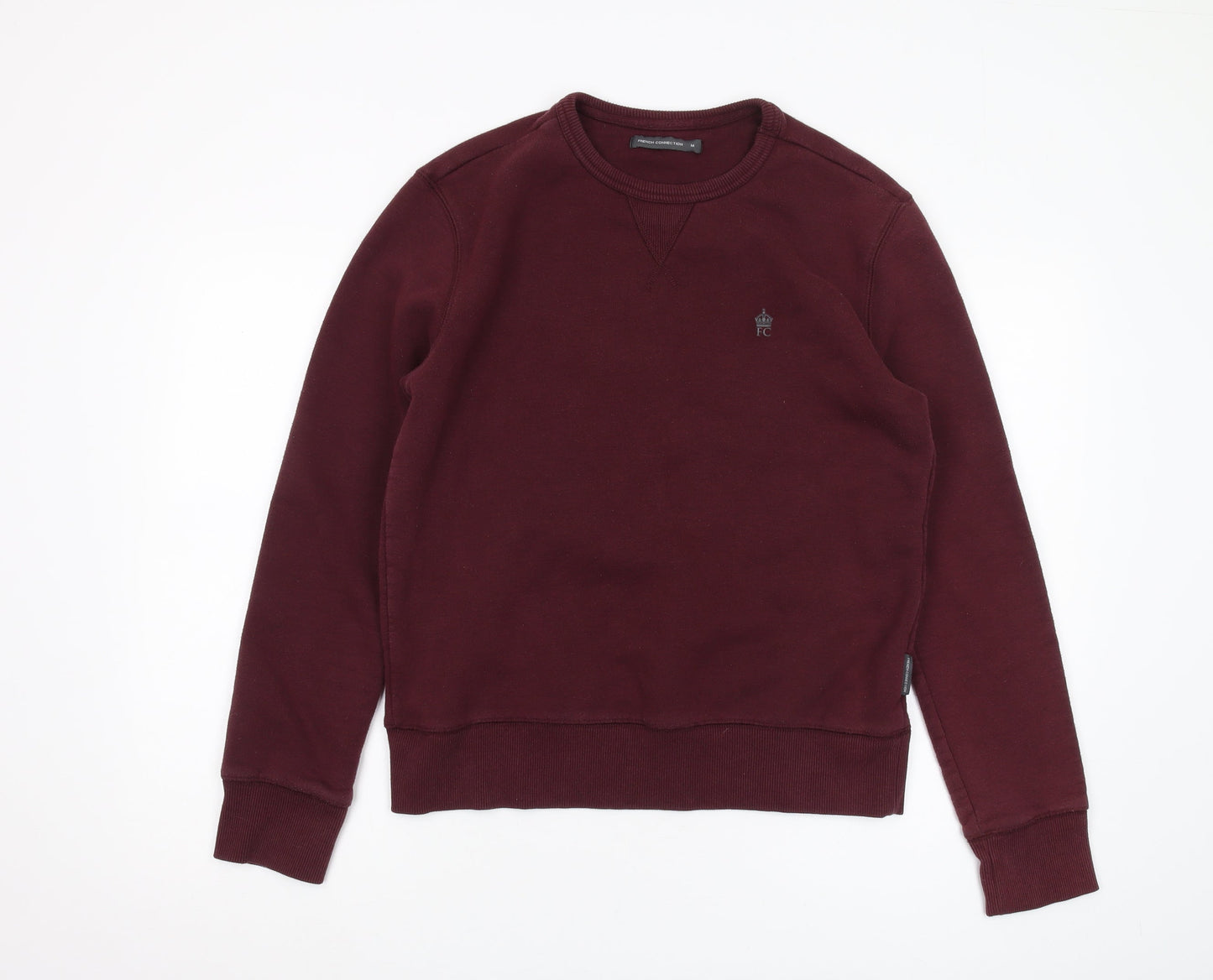 French Connection Men's Red Pullover Sweatshirt M