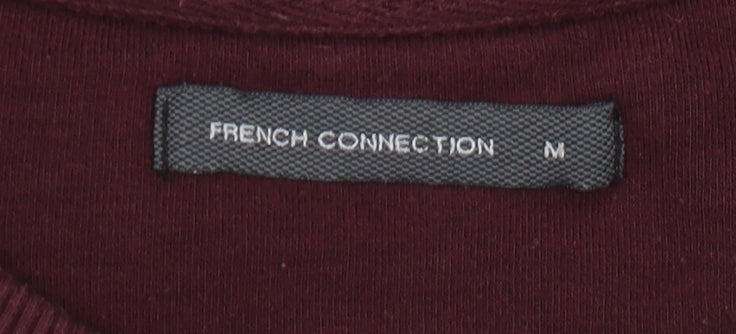 French Connection Men's Red Pullover Sweatshirt M