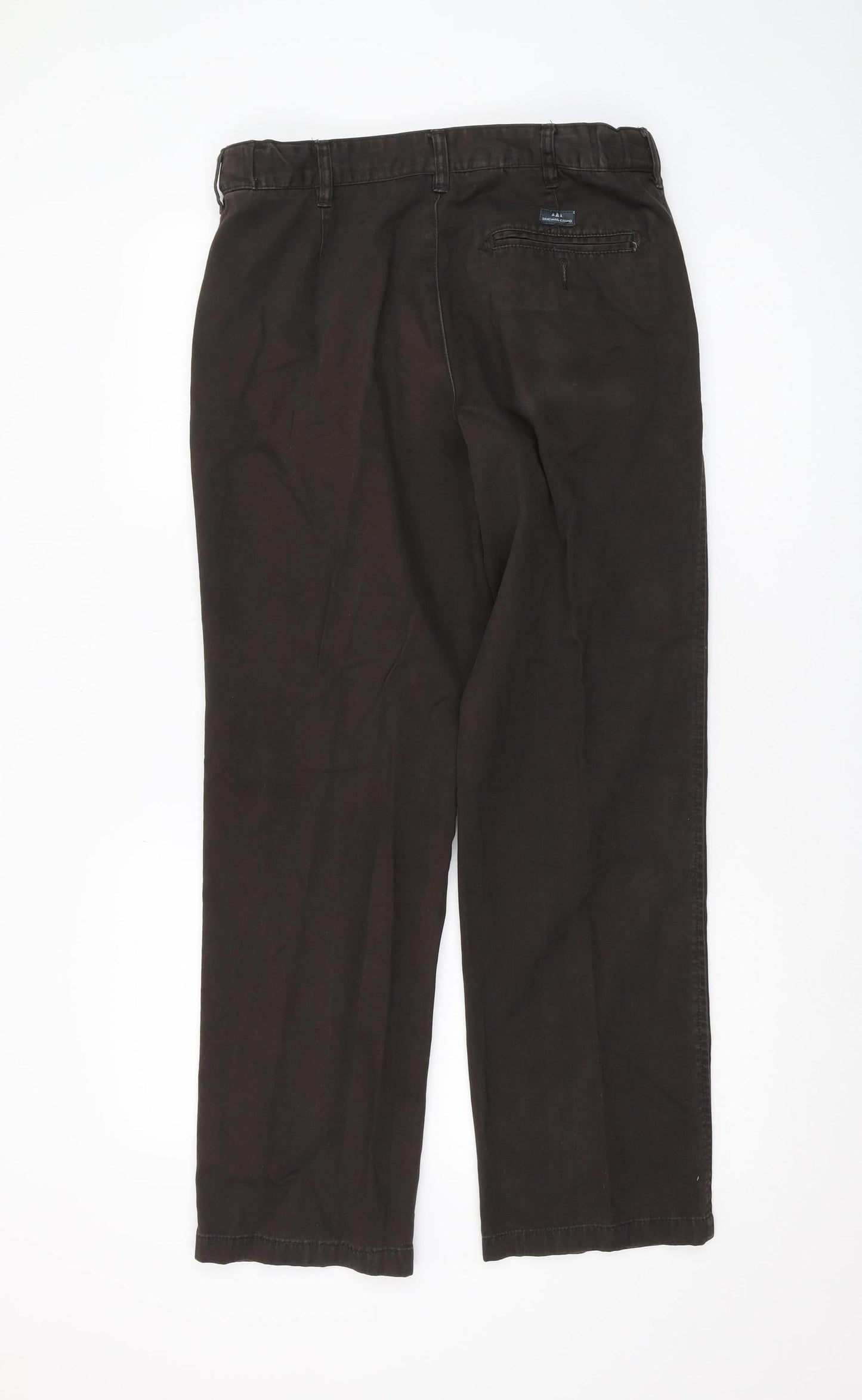 BHS Men's Brown Trousers, Medium, 32W 31L, Casual