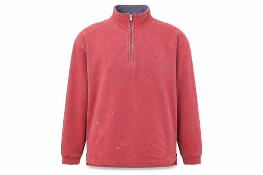 Chatham Men's Red Pullover Sweatshirt - Size L, 1/4 Zip