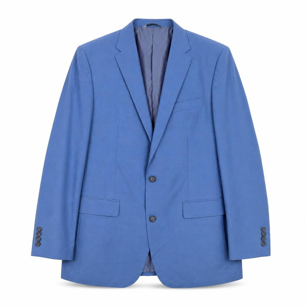 Samuel Windsor Men's Blue Wool Blazer, Size 40L, Excellent