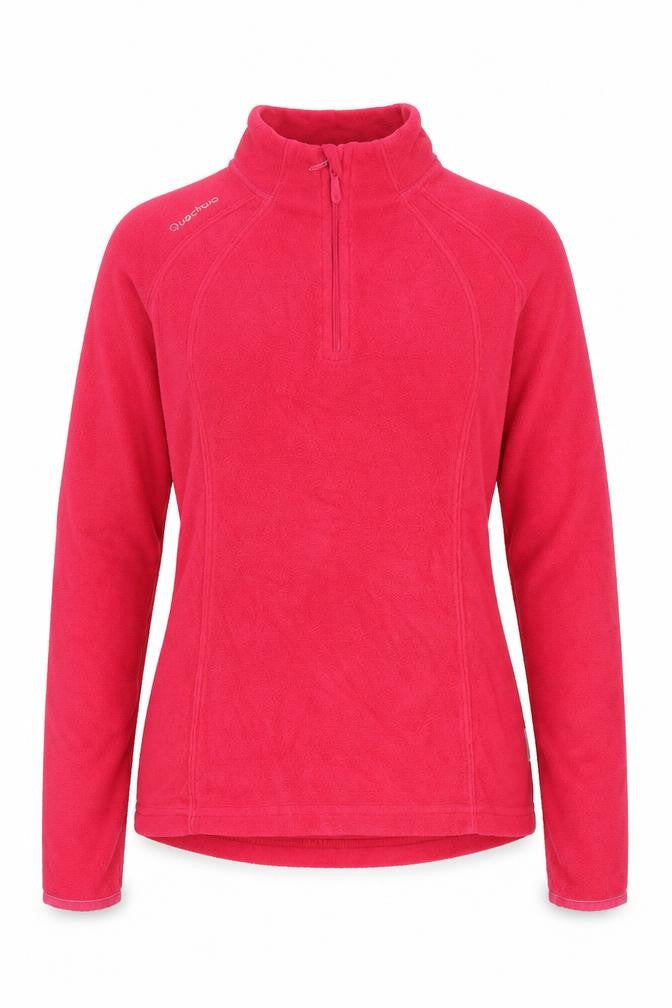 Quechua Women's Red M Fleece Pullover Sweatshirt