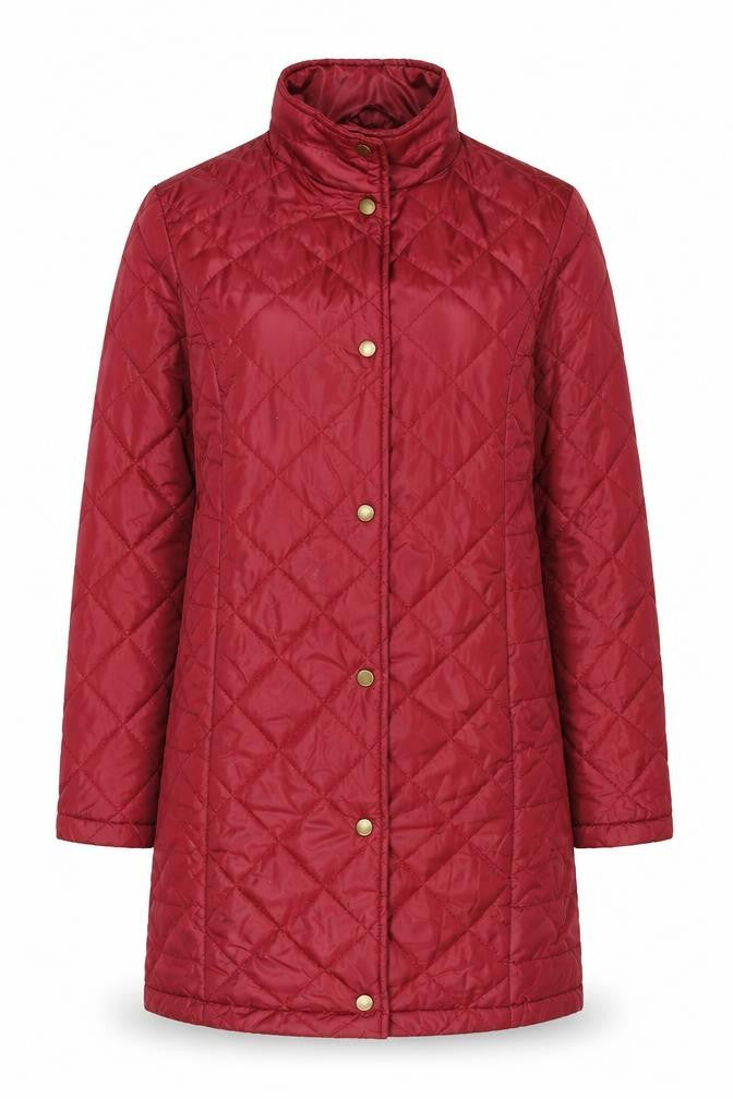 Marks & Spencer Women's Red Quilted Coat Size 8