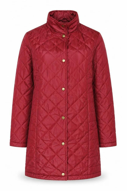 Marks & Spencer Women's Red Quilted Coat Size 8
