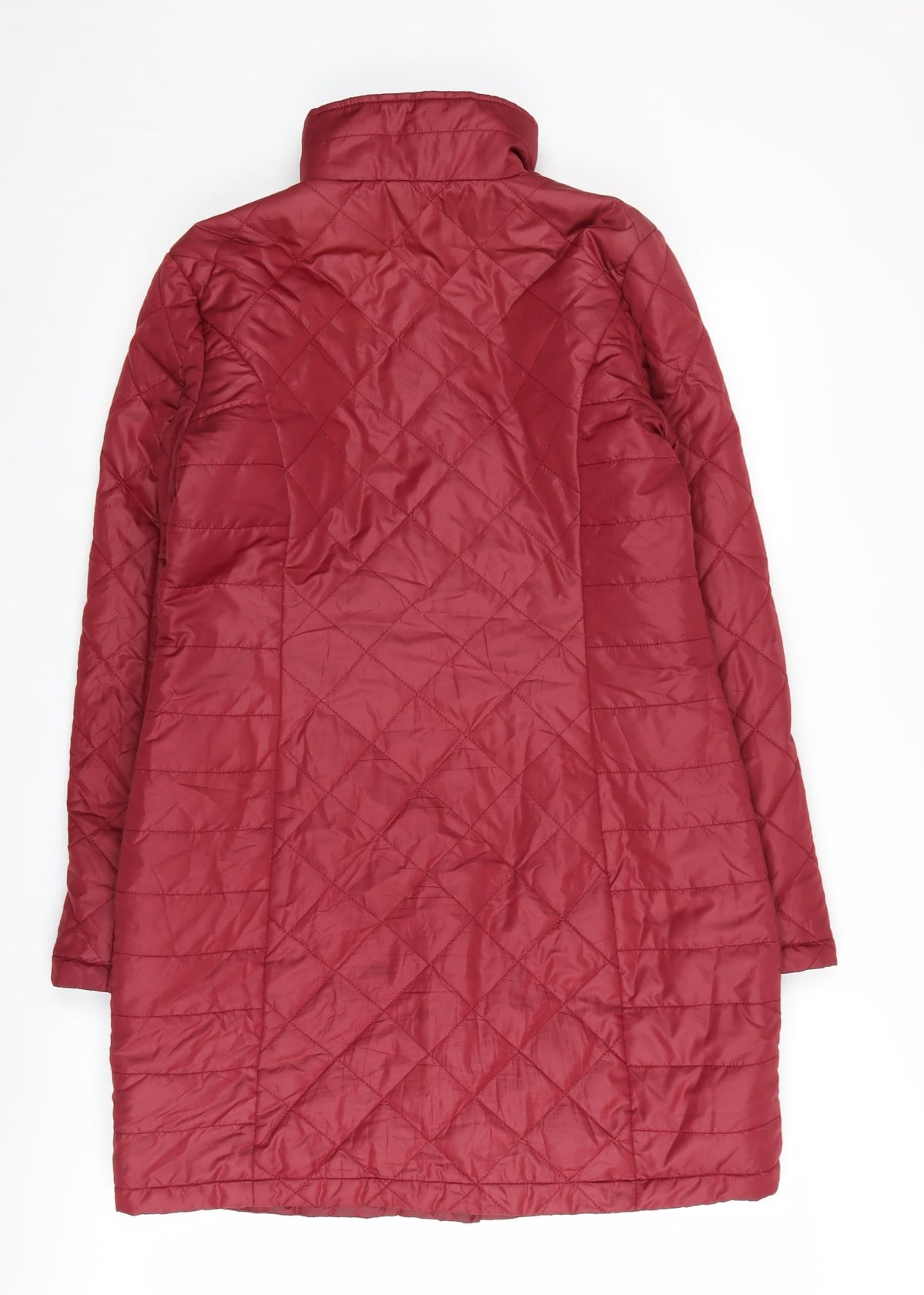 Marks & Spencer Women's Red Quilted Coat Size 8