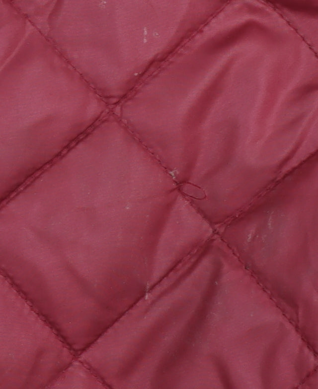 Marks & Spencer Women's Red Quilted Coat Size 8