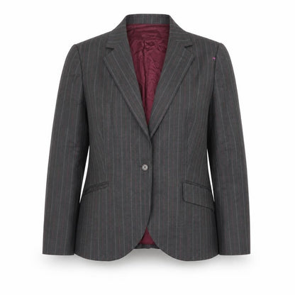 Brooks Brothers Women Grey Pinstripe Suit Jacket Size 14