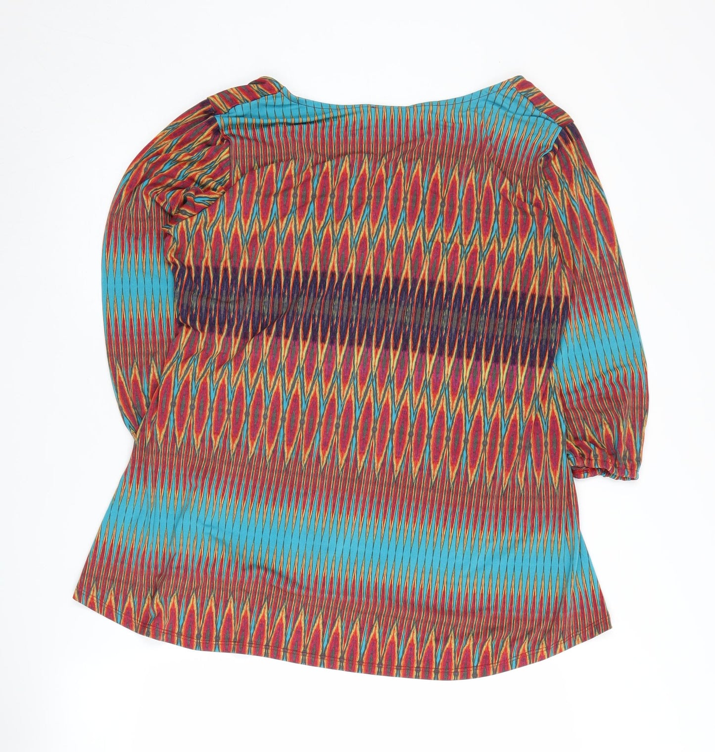Wallis Women's Multicoloured Geometric Tunic Blouse L