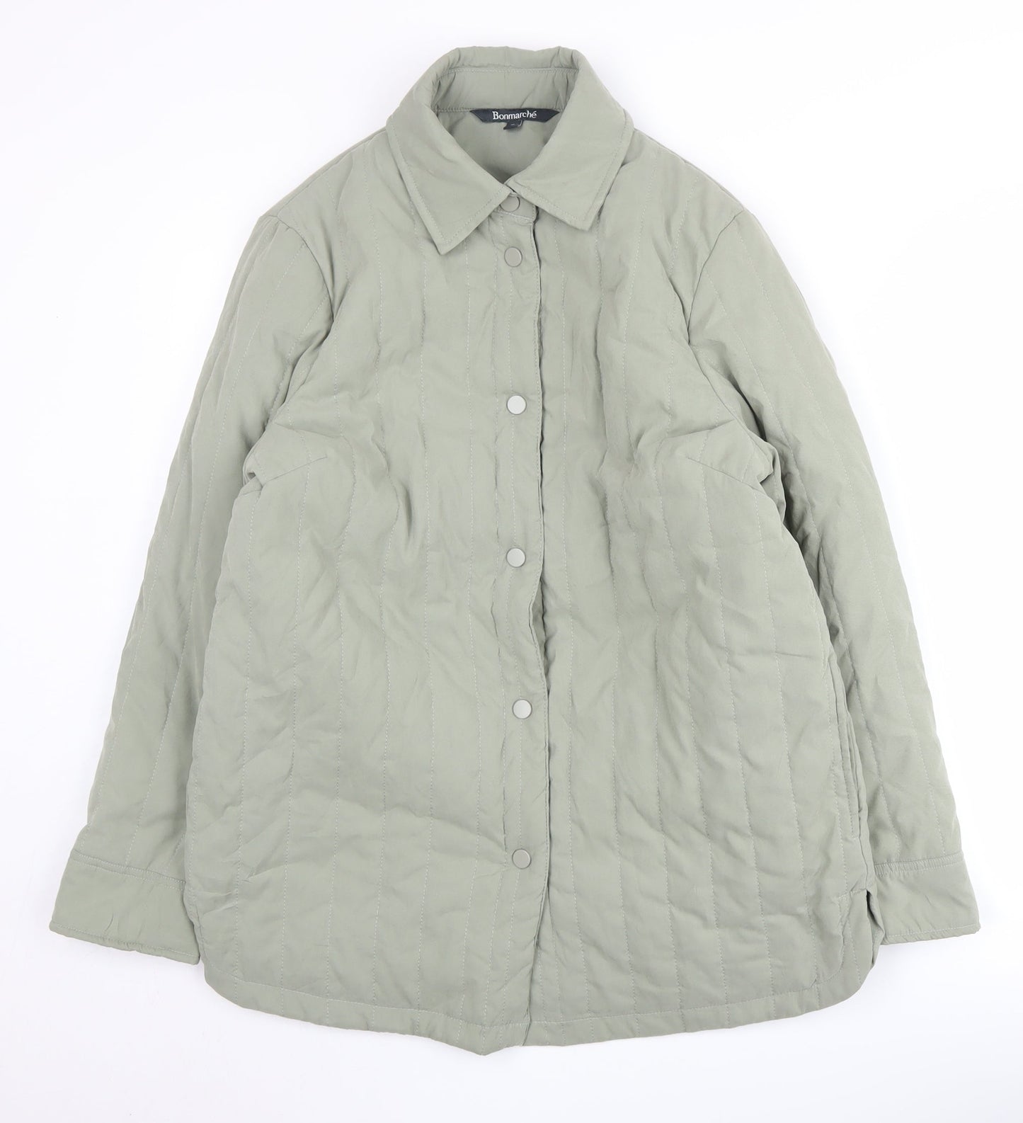 Bonmarché Women's Green Quilted Jacket Size 12