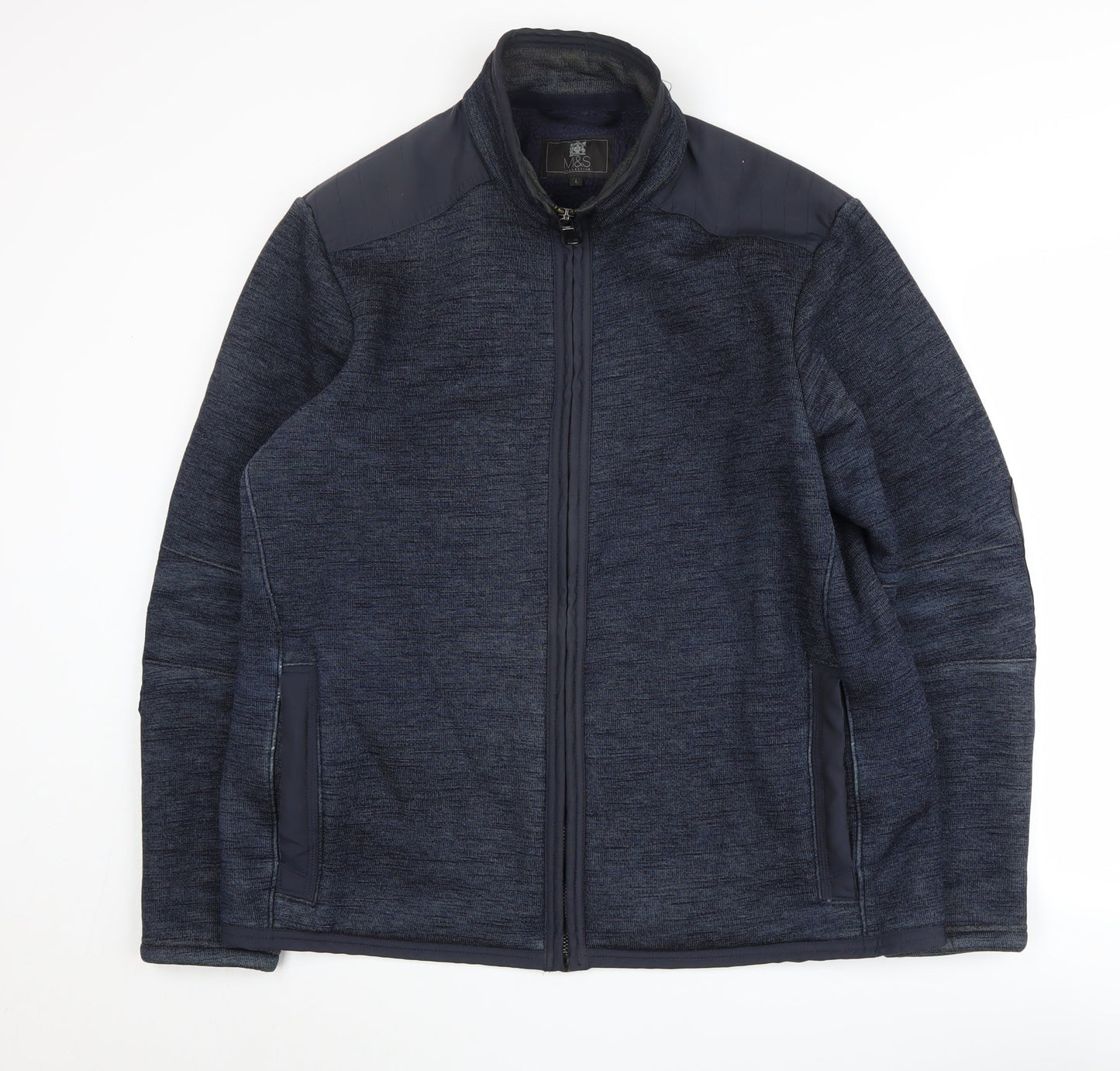 Marks and Spencer Men's Blue Basic Jacket, Size L