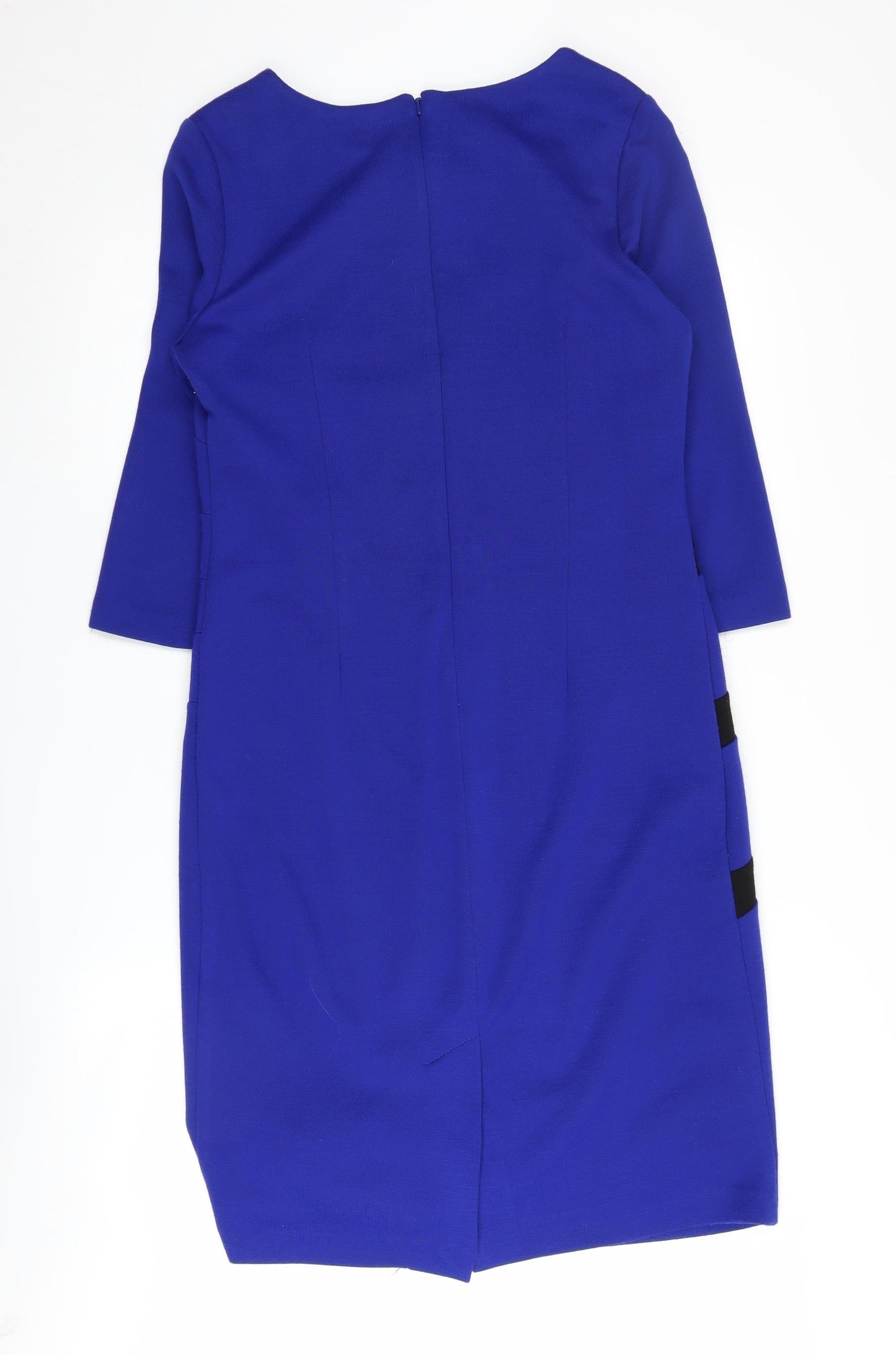 Roman Women's Blue Knee Length Sheath Dress Size 14