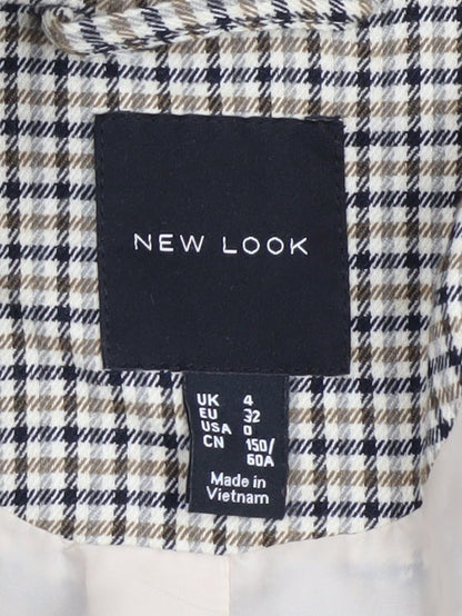 New Look Women's Multicoloured Check Blazer, Size 4