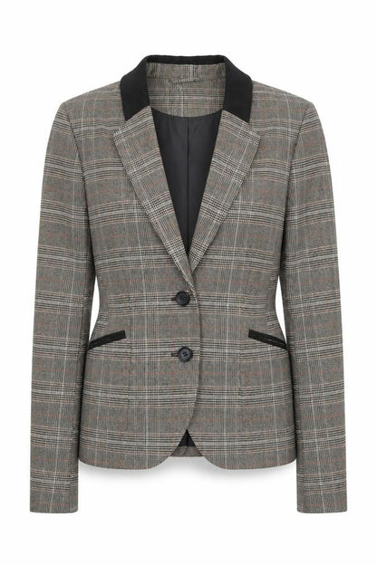H&M Women's Check Blazer Multicoloured Size 6