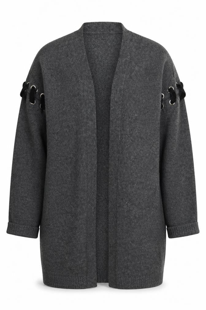 V by Very Women's Grey Cardigan Size 8 Long Sleeve