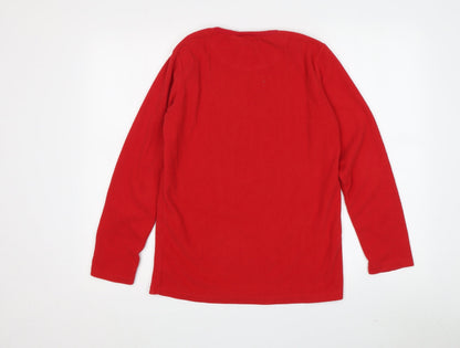 Back view of Disney girls’ red pullover t-shirt, 12-13 years, minnie mouse