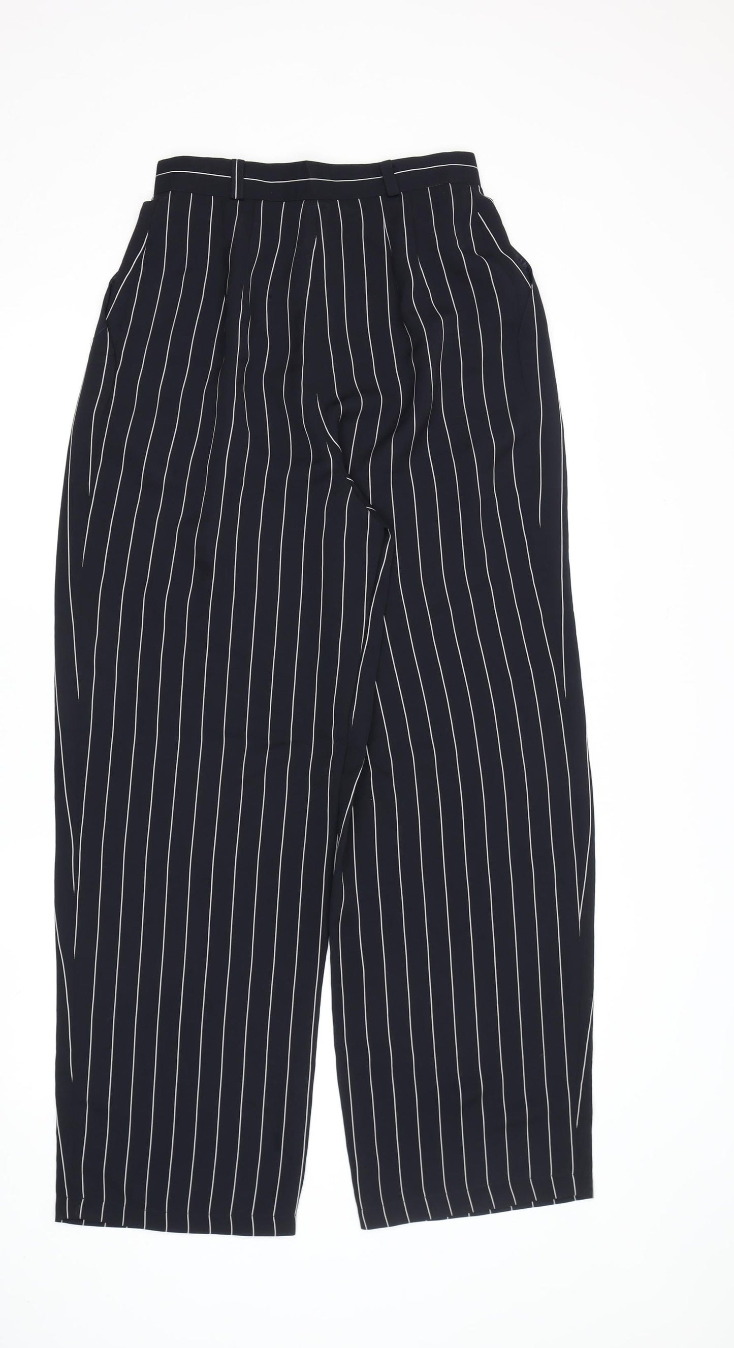 Debenhams Women's Black Striped Trousers, Size 10
