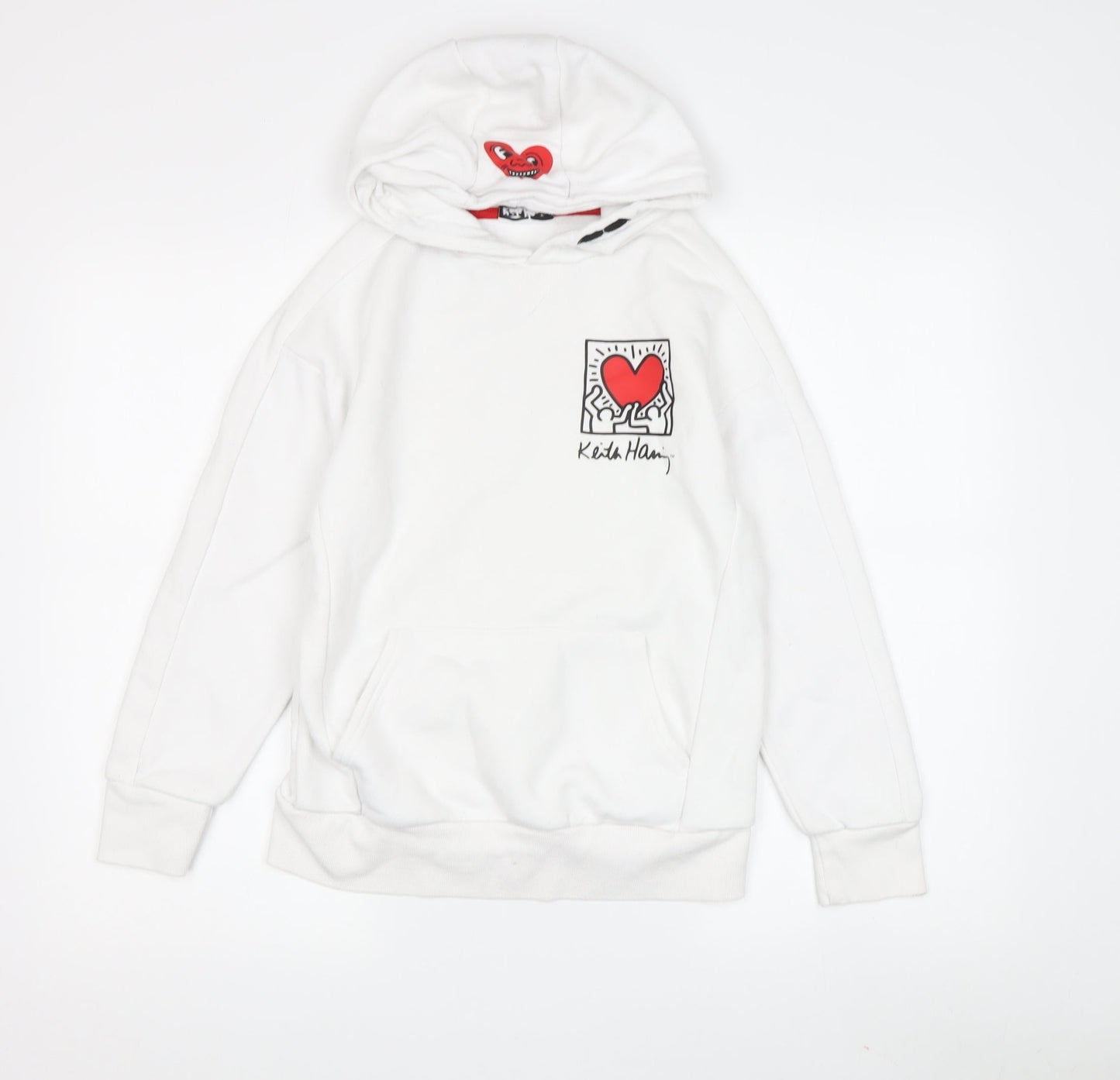 Keith Haring Unisex Kids' White Hoodie 10-11Y Pullover Style