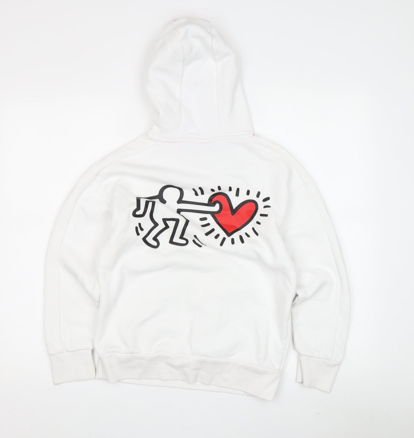 Keith Haring Unisex Kids' White Hoodie 10-11Y Pullover Style