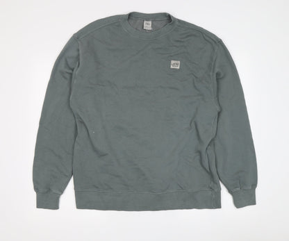 Additional front view of Zara boys’ green crew neck pullover sweatshirt 13-14 years