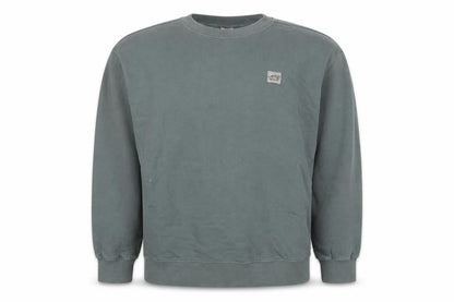 Front view of Zara boys’ green crew neck pullover sweatshirt 13-14 years